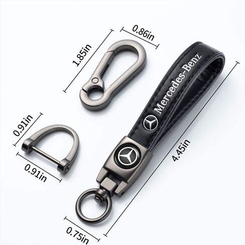 Car Keychain Keyring Car Fob Key Chain Replacement for Key Accessory, Black in Saudi Arabia