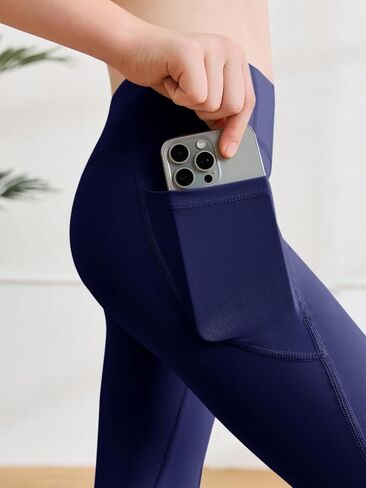 Haloumoning Girls Athletic Leggings with Pockets Kids High Waist Active Tights Dance Running Yoga Pants 5-14 Years in Saudi Arabia