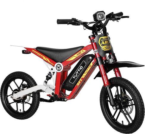 Tuttio ARC-I 750W دراجة الأوساخ الكهربائية للأطفال 5-8 ، 36V 13AH دراجة نارية كهربائية تصل إلى 22 ميل في الساعة و 25 ميلًا ، و 5 سرعات للدراجة الكهربائية ، 16 "إطارات على الطرق الوعرة in Saudi Arabia
