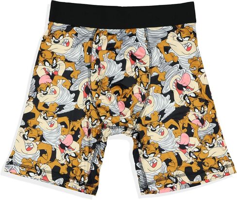 Looney Tunes Boxer Briefs Men's Tasmanian Devil Tornado Taz All Over Print Snug Fit Underwear in Saudi Arabia