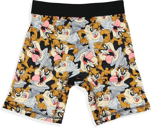 Looney Tunes Boxer Briefs Men's Tasmanian Devil Tornado Taz All Over Print Snug Fit Underwear in Saudi Arabia