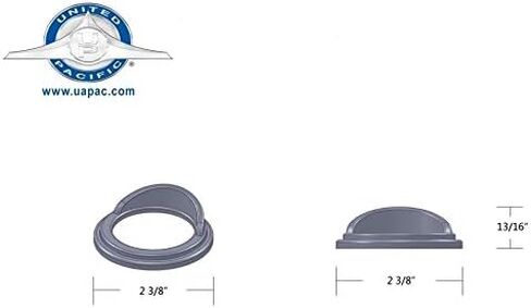 United Pacific 20541 Chrome Small Gauge Bezel With Visor For Freightliner in Saudi Arabia