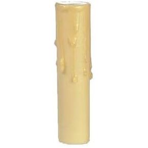 B&P Lamp® 6" Ht., Ivory Beeswax Candle Cover, Candelabra Base in Saudi Arabia