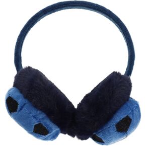 Winter Outdoor Earmuffs with Soccer Design Warm Blue Black Ear Covers for Boys and Cold Weather in Saudi Arabia