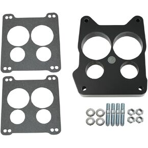 1" Phenolic Carburetor Spacer, Quadrajet 4-BBL Hole Ported w/Gaskets & Hardware in Kuwait
