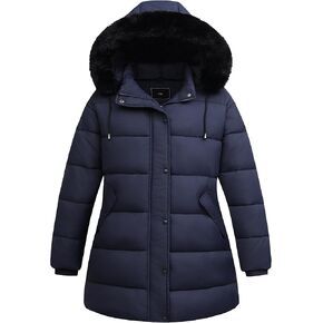 Women's Plus Size Down Coat| Waterproof, Windproof, Detachable Hood, Flannel Lined in Kuwait