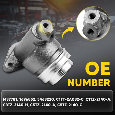 1696852 Brake Master Cylinder with Reservoir and Cap Fit for Ford and Studebaker Vehicles - Bronco/F-250 1966, F-100 1961-1966, 8E5/8E7/8E7D 1963-1964 - Replaces OE C5TZ-2140-A, M37781, C5TZ-2140-C in Saudi Arabia