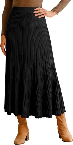 Arach & Cloz Women's Wool Blend Wide Sciens A-Line Lined Closts Flowy Long Trains 2025 in Saudi Arabia