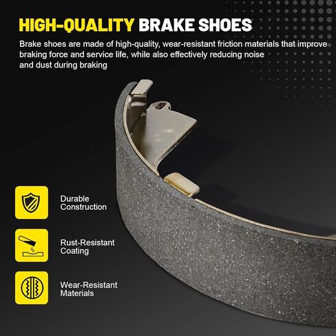 17960BF1 Rear Parking Drum Brake Shoes Set with Adjuster and Return Spring Kit for Chevy Silverado 1500 2008-2013 GMC Sierra 1500 2008-2013 - Replaces B960 BS960 in Saudi Arabia