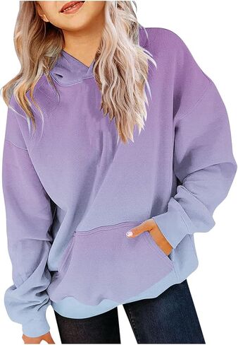 Cute Hoodies for Girls Trendy Oversized Long Sleeve Shirts Hooded Kids Sweatshirts Preppy Tween Girl Trendy Clothes in Saudi Arabia