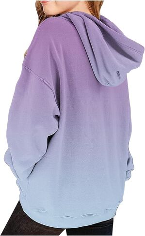Cute Hoodies for Girls Trendy Oversized Long Sleeve Shirts Hooded Kids Sweatshirts Preppy Tween Girl Trendy Clothes in Saudi Arabia