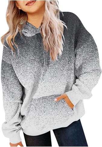 Cute Hoodies for Girls Trendy Oversized Long Sleeve Shirts Hooded Kids Sweatshirts Preppy Tween Girl Trendy Clothes in Saudi Arabia