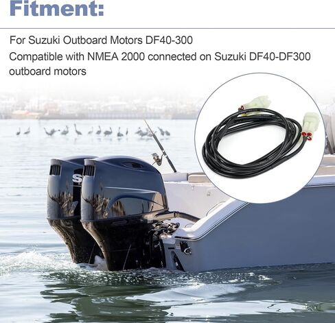 SMIS Digital Talog Gauge to SDS ECU Adapter Cable Cable Harness متوافق مع NMEA 2000 SMG4 لـ Suzuki Outboard DF40-300 990C0-88136 990C088136 in Kuwait