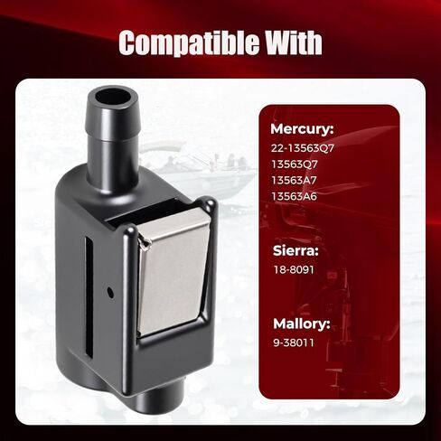 Female Fuel Line Connector, Compatible with Mercury Outboard Motor Engine End 5/16 Inch 8mm, Replaces 13563q3 22-13563A3 18-8076, Works with mercury outboard fuel line in Kuwait