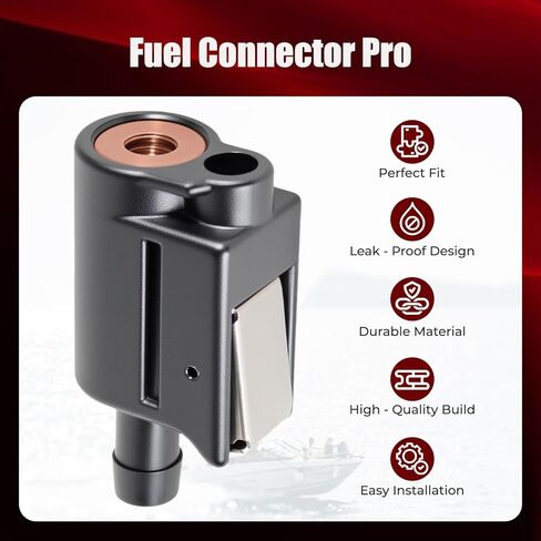 Female Fuel Line Connector, Compatible with Mercury Outboard Motor Engine End 5/16 Inch 8mm, Replaces 13563q3 22-13563A3 18-8076, Works with mercury outboard fuel line in Kuwait