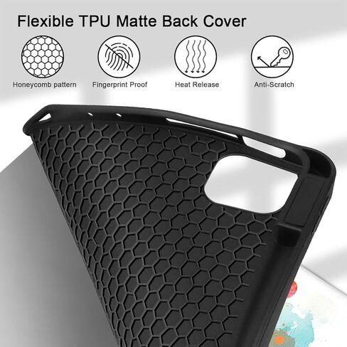 Mektron for iPad Air 12.9 Case 2024/iPad Pro M2 12.9 Case 6th/5th/4th/3rd Gen 2022 2021 2020 2018 with Pencil Holde - Trifold Stand - Auto Wake/Sleep, Beautiful Floral in Kuwait