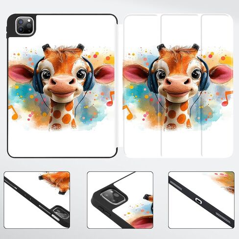 Mektron for iPad Air 12.9 Case 2024/iPad Pro M2 12.9 Case 6th/5th/4th/3rd Gen 2022 2021 2020 2018 with Pencil Holde - Trifold Stand - Auto Wake/Sleep, Beautiful Floral in Kuwait