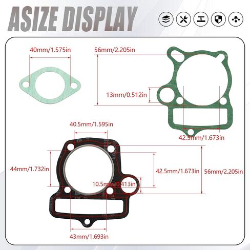PowerMotor Engine Head Gasket Kit Presenting for Lifan YX140 140cc Pit Dirt Bike ATV Quad in Kuwait