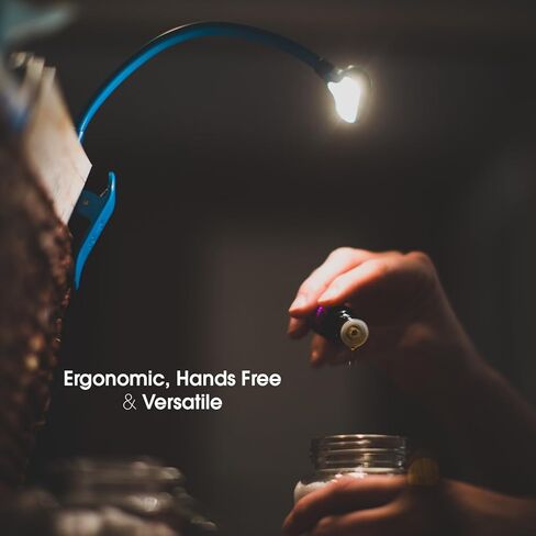 Mighty Bright The Original NuFlex Book Light, Warm Eye Care LEDs, Flexible, Durable, Dimmable, Clip-On Light, for Kids, Reading, Bookworms, Read in Bed, Batteries or Micro USB (Midnight Blue) in Kuwait