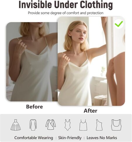 Nipple Covers for Women 2 Pairs - Reusable Silicone Sticky Nipple Covers No Show, Adhesive Pasties with Travel Case in Saudi Arabia