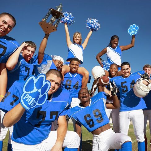 JECERY 6 PCS School Spirit PR1DE PAW 12 Inch Print Foam Foam Prid in Kuwait