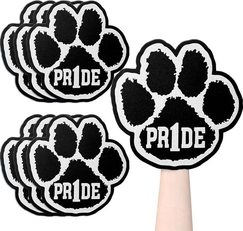 Jecery 6 Pcs School Spirit Pr1de Paw 12 Inch Mitts Print Foam Finger Pride Paw for Homecoming Spirit Week Gear Football Fans in Saudi Arabia