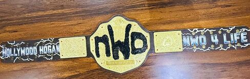 New Hollywood nwo Hulkkk Hogan Wrestling Wrestling Weightwight Praita Belt Belt Comple | حزام بطولة Hogann Wrestling نسخة طبق الأصل in Saudi Arabia