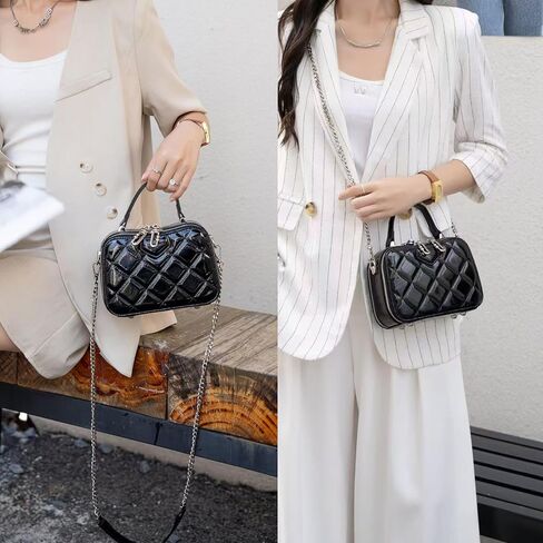 Dailando Mini Top Handle Handle Pres for Women Small Designer Leather Tote Box Parse مع حزام سلسلة in Kuwait