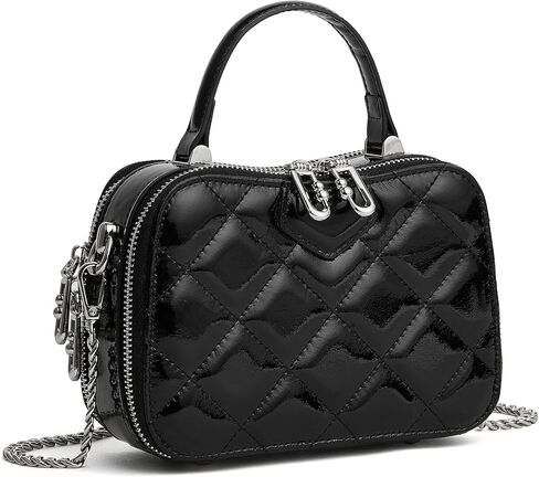 Dailando Mini Top Handle Handle Pres for Women Small Designer Leather Tote Box Parse مع حزام سلسلة in Kuwait