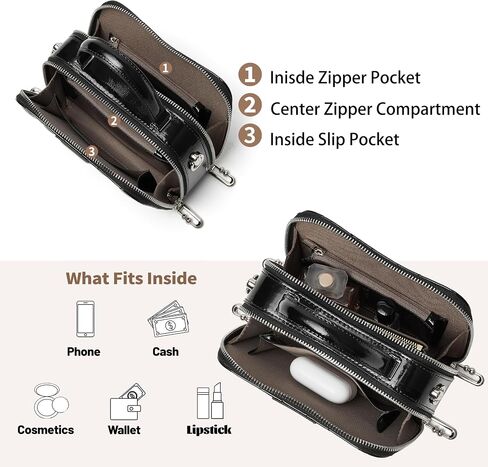 Dailando Mini Top Handle Handle Pres for Women Small Designer Leather Tote Box Parse مع حزام سلسلة in Kuwait