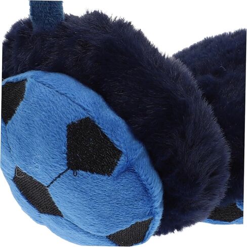 PartyKindom Boys Soccer Modeling Earmuff Winter Winter Earshield Cute Cartoon Design خفيفة الوزن أكثر دفئًا لحماية الطقس البارد في الهواء الطلق in Saudi Arabia
