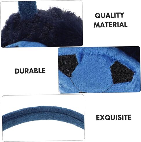 PartyKindom Boys Soccer Modeling Earmuff Winter Winter Earshield Cute Cartoon Design خفيفة الوزن أكثر دفئًا لحماية الطقس البارد في الهواء الطلق in Saudi Arabia