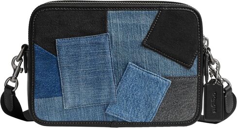 Coach Charter Crossbody Bag 24 with Patchwork, Denim Multi in Saudi Arabia