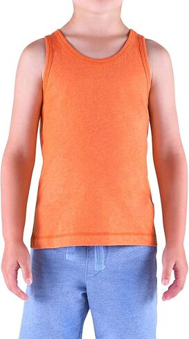 Fomann Kids Cotton Tank Top 4 Pk Boys Girls Solid Color Take Top Children Top Stirts Shirts in Kuwait