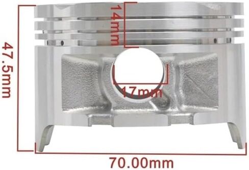 70mm 70.25mm 70.5mm 70.75mm 71mm Motorcycle Piston And Ring Kit Fit For AX-1 250 1988-1990 NX250 NX250 1988-1993(0.50 Piston Ring) in Saudi Arabia