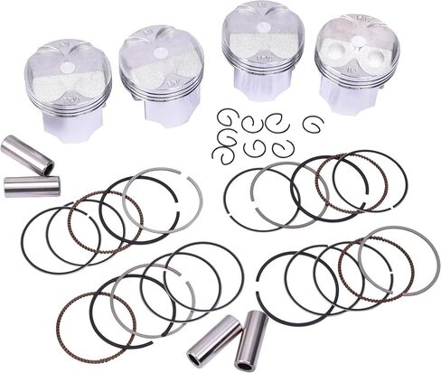 55mm 55.25mm 55.5mm 55.75mm 56mm Motorcycle Piston And Ring Kit For CB400 CB-1 CB1 CB 1 CBR400 NC23 NC29 CB CBR400 Rings(0.25 Piston Ring) in Saudi Arabia