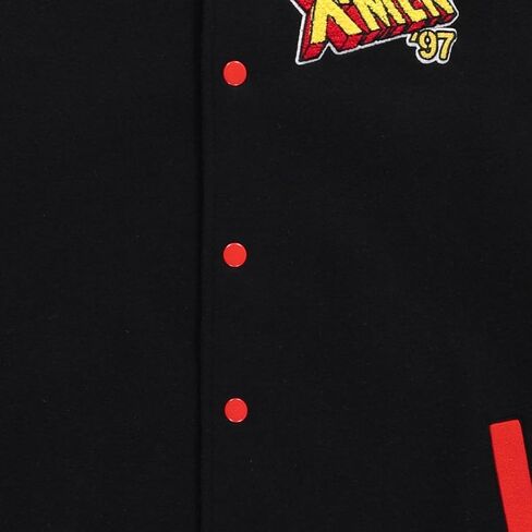 سترة Marvel X -Men Snap Snap for Men - سترة Letterman البالغين مع بقع مطرزة - سترات اسكواش باردة in Saudi Arabia