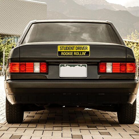 3pcs Student Driver Car Magnets, 3 Styles High Reflective Beginner Driver Safety Signs Cute Magnetic New Learner Drivers Bumper Sticker Novice Rookie Safety Attention Sign for Car Decorations in Saudi Arabia