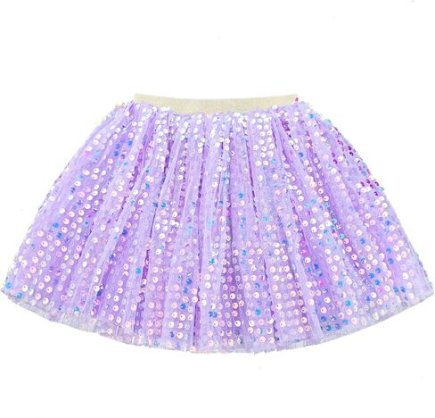 Toddler Girls Layered Tutus Skirt Sparkling Sequin Tulle Dance Skirts Birthday Fashion Clothes in Kuwait