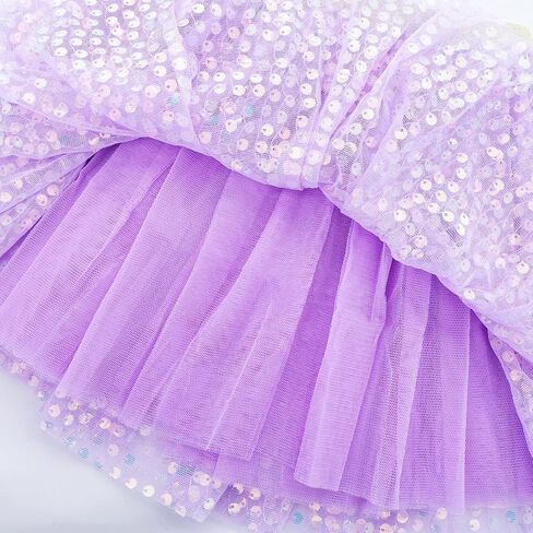 Toddler Girls Layered Tutus Skirt Sparkling Sequin Tulle Dance Skirts Birthday Fashion Clothes in Kuwait