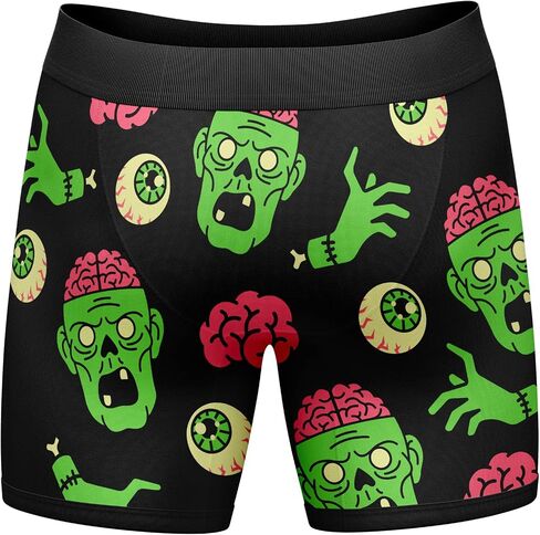 Mens Zombies Eat Brains Don't Worry You're Safe Boxer Briefs Funny Underwear for Guys in Saudi Arabia