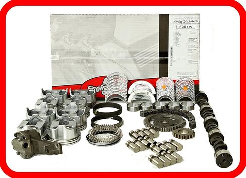 Master Engine Rebuild Kit Fits: 67-85 Chevrolet SBC 350 5.7L V8 W/Stage-3 HP Cam & Flat-Top Pistons in Saudi Arabia