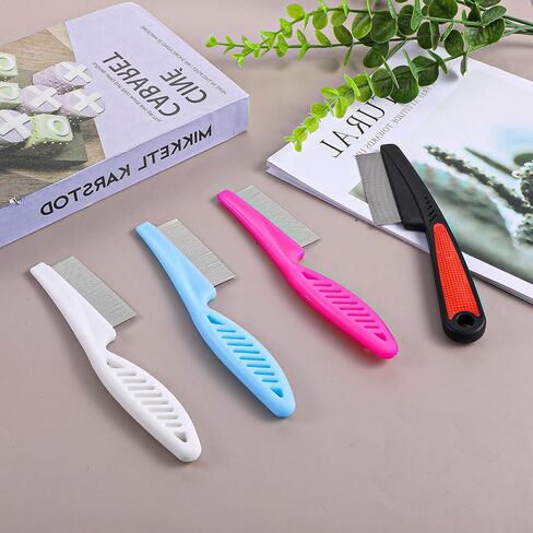 4 Pcs Stainless Steel Dandruffs Comb, Fine Tooth Psoriasis Comb Metal Lice Combs Dandruff Remover Scalp Combs for Dandruff, Lice, Thick, Dry, Curly Hair in Kuwait