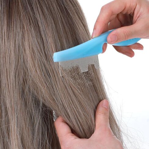 4 Pcs Stainless Steel Dandruffs Comb, Fine Tooth Psoriasis Comb Metal Lice Combs Dandruff Remover Scalp Combs for Dandruff, Lice, Thick, Dry, Curly Hair in Kuwait