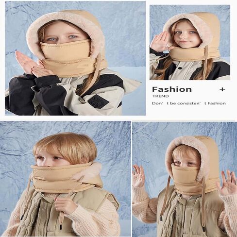 Women Men Winter Trappers Trooper Hat Windproof Hat 3in 1 Ear Protection Scarf Balaclava Winter Hats Ski Mask Ushanka in Saudi Arabia
