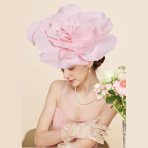 قبعة fascinator womens خمر كوكتيل الرأس يتوهم الحفلات ملابس الرأس القبعات الكنيسة 20s القبعة الفيكتورية in Kuwait