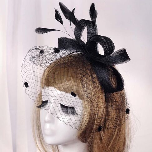 20s Vintage Fascinators Women's Victorian Headband Tea Party Cocktail Headpiece Carnival Costumes Church Hats in Saudi Arabia