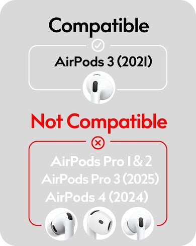 3 Pairs Ear Hooks Covers for AirPods Pro [Added Storage Pouch] Upgraded Anti-Slip Sports Ear Covers Accessories Compatible with Apple AirPods Pro (2019) (White) in Saudi Arabia
