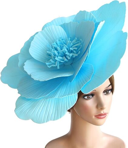Fascinator Hat Womens Vintage Cocktail Headpiece Fancy Party Headwear Dress Church Hats 20S Victorian Hat in Saudi Arabia