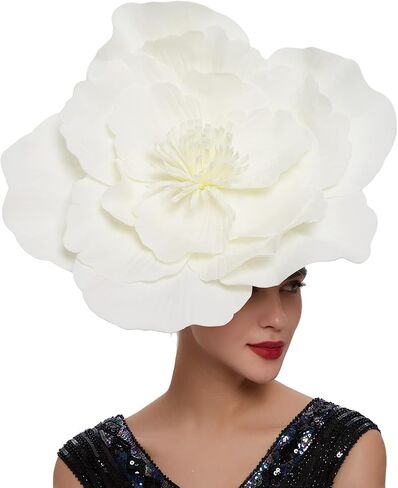 قبعة fascinator womens خمر كوكتيل الرأس يتوهم الحفلات ملابس الرأس القبعات الكنيسة 20s القبعة الفيكتورية in Kuwait